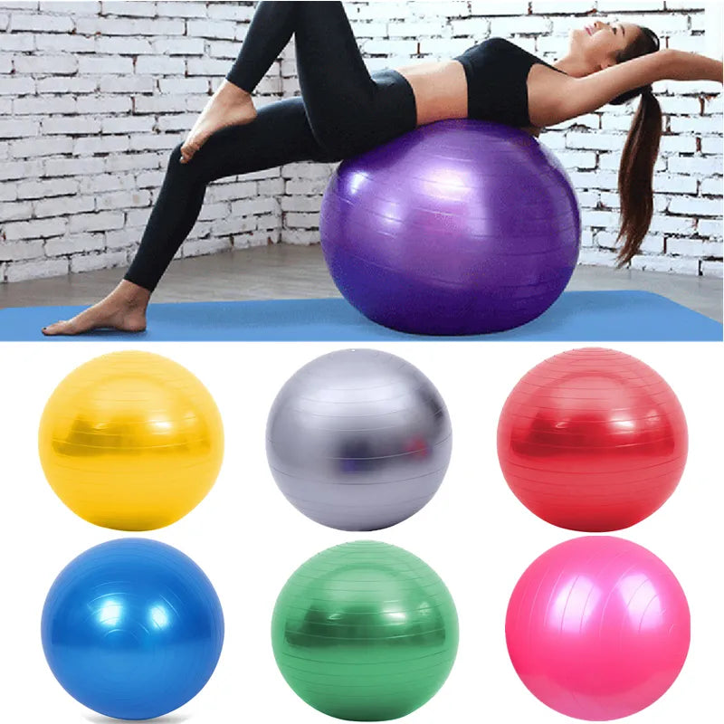 Yoga Ball Fitness Balls Sports Pilates Birthing Fitball Exercise Training Workout Massage Ball Gym ball 45cm